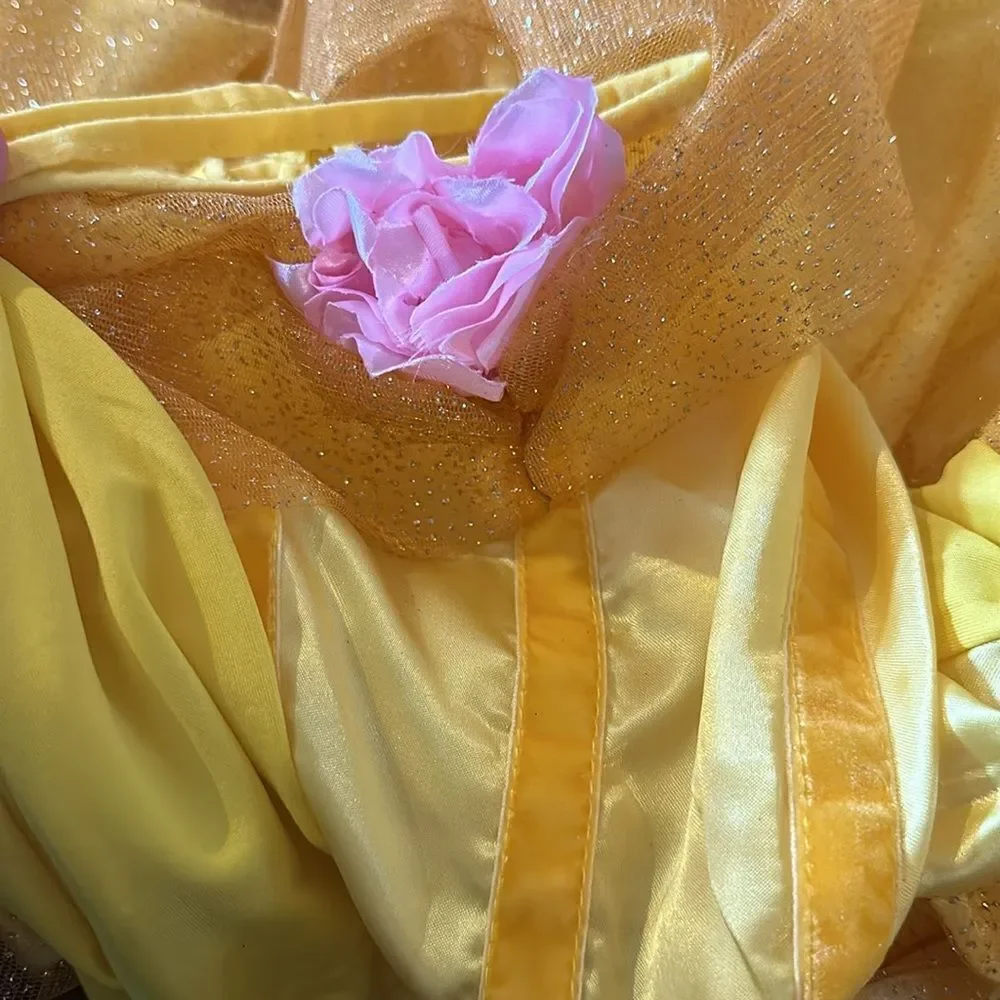 Belle Of The Ball Costume Dress Gloves Shimmery | Girls 8-9